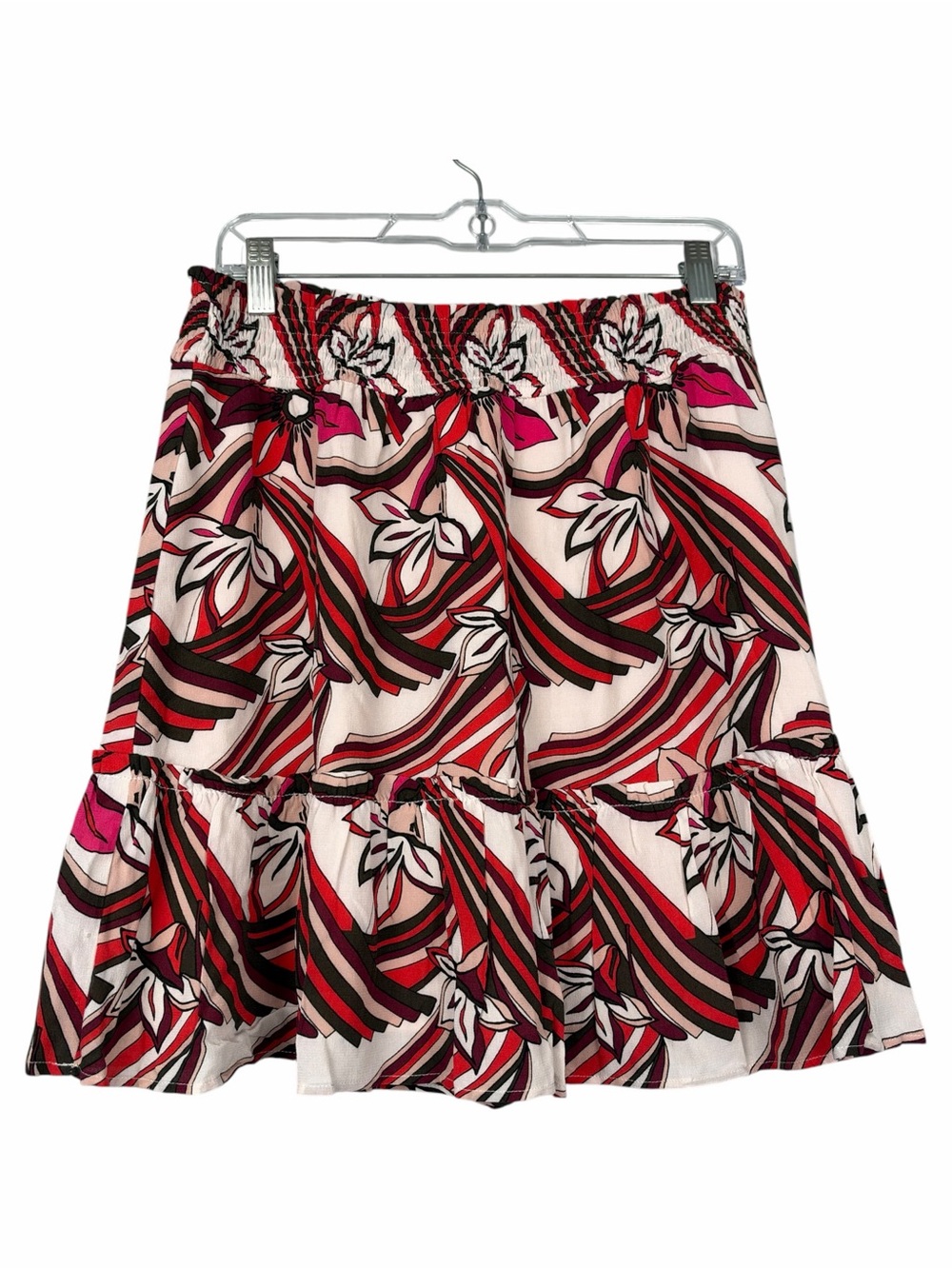 Anthropologie Floral Printed Tiered Midi Skirt - Picture 2 of 5